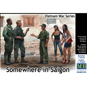 Masterbox Models . MTB 1/35 Somewhere In Saigon Vietnam War Series