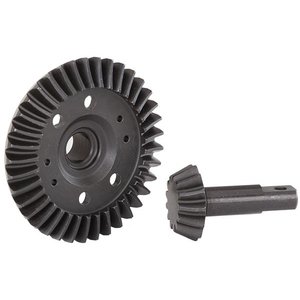Traxxas . TRA Ring Gear, Pinion Gear,  (Machined, Spiral Cut) (Front)