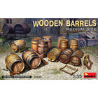 Miniart . MNA 1/35 Wooden Barrels Medium Size