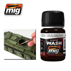 Ammo of MIG . MGA Dark Brown Wash for Green VEhicles (35ml)