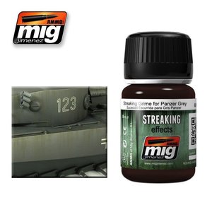Ammo of MIG . MGA Streaking Grime for Panzer Grey (35ml)