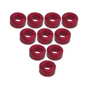 3 Racing . 3RC Alum M3 Flat Washer 2.5mm Red