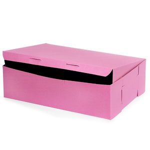 Retail Supplies . RES 14 X 10 X 4 Pink 12 Cupcake Box