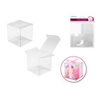 CraftMedley . CMD Clear Cube Favor Box Small 6cm 4 Pack