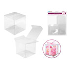 CraftMedley . CMD Clear Cube Favor Box Medium 8cm 4 Pack