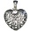 Cousins Corporation . CCA Heart Scroll Metal Necklace Accent