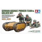 Tamiya America Inc. . TAM 1/35 German Assault Pioneer Team & Goliath Set