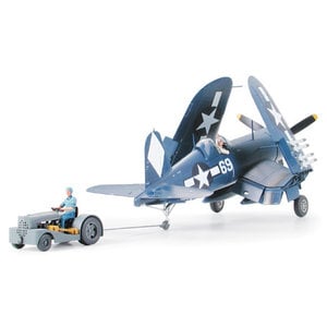 Tamiya America Inc. . TAM 1/48 F4U-1D Vought Corsair w/Moto Tug