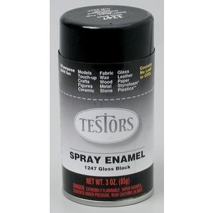 Testors Corp. . TES Spray 3Oz Black Gloss