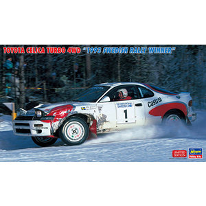 Hasegawa . HSG 1/24 Toyota Celica Turbo 4WD "1993 Swedish Rally Winner" Limited Edition