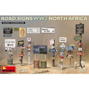 Miniart . MNA 1/35 Road Signs WW2 (N.Africa)