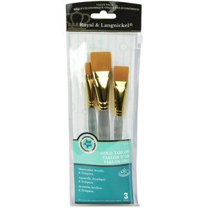 Royal (art supplies) . ROY Gold Taklon Value Pack Brush Set