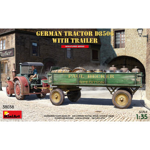 Miniart . MNA 1/35 German Tractor D8506 with Trailer