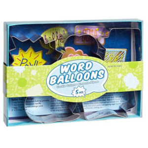 Linnea's . LIN Word Balloon Cookie Cutter Set