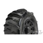 Pro Line Racing . PRO Dumont 3.8" Paddle Sand/Snow Tires Mounted on Raid Black Rims