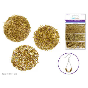 CraftMedley . CMD Glass Seed Beads Metallic Goldmine