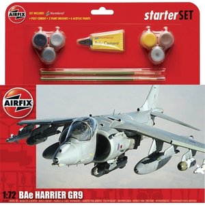 Airfix . ARX 1/72 Bae Harrier GR9 Starter Set