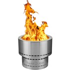 Flame Genie . FLG Flame Genie Wood Pellet Fire Pit 19" Stainless Steel