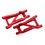 Traxxas . TRA Traxxas Suspension arms, rear (red) (2) (heavy duty, cold weather material)