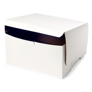 Retail Supplies . RES 10" x 10" x 3-1/2" White Cupcake Bakery Box to fit 6 Regular Cup/12 Mini Cup Size per 100
