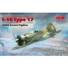 Icm . ICM 1/32 I-16 type 17, WWII Soviet Fighter