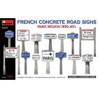 Miniart . MNA 1/35 French Concrete Road Signs 1930-40's. Paris Region