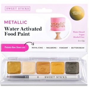 Sweet Sticks . SWT Water Activated Food Paint Art Deco Palette