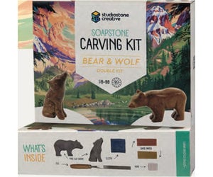 Studiostone: Bear Soapstone Carving Kit