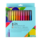 Bright Stripes . BGS 24 Watercolor Pastels