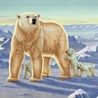 Craft Buddy . CBD Polar Family Card Crystal Art Kit