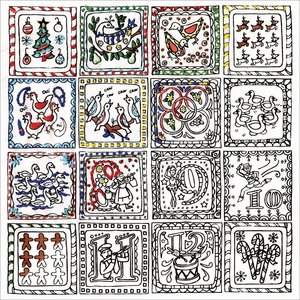 Design Works . DWK Stamped Embroidery Kit 10"X10" Twelve Days Of Christmas
