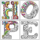 Design Works . DWK Zenbroidery Stamped Embroidery Kit 12"X12" Hope