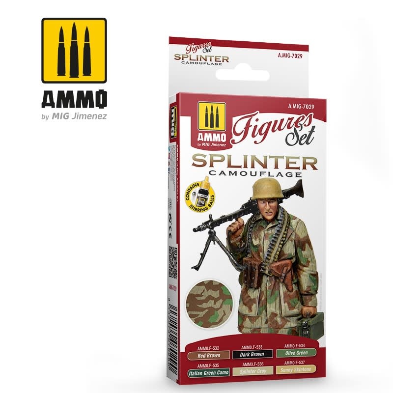 Ammo of MIG . MGA Splinter Camouflage Color Set - PM Hobbycraft