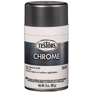 Testors Corp. . TES Testors Craft 3oz Chrome Spray, Silver