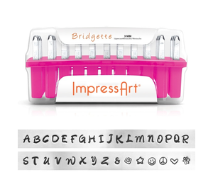 IMPressArt . IAD (DISC) Impress Art - Uppercase Metal Stamp Set