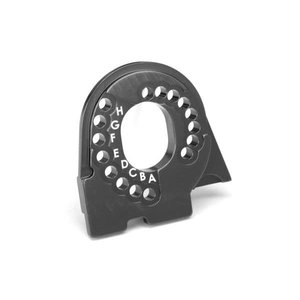 Traxxas . TRA Motor mount plate, TRX-4, 6061-T6 aluminum (charcoal gray-anodized