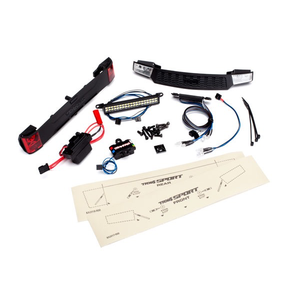 Traxxas . TRA LED Light Kit Complete with Power supply ( contains Headlights, Tail Lights & Distribution Block. Fits #8111 Body)