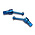 Traxxas . TRA Traxxas LaTrax Aluminum Driveshaft Assembly (Blue) (2)