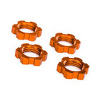 Traxxas . TRA Wheel Nuts, Splined, 17mm, Serrated (Orange)