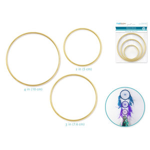 CraftMedley . CMD Brass Rings 3/Pkg