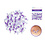 CraftMedley . CMD Pearl Beads 8mm Gloss Tri Colormix Purple 35gms