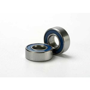 Traxxas . TRA Ball Bearing, Blue Rubber Sealed (5x11x4mm) (2)