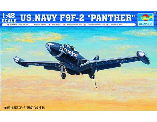 Trumpeter . TRM 1/48 US.NAVY F9F-2 PANTHER - PM Hobbycraft