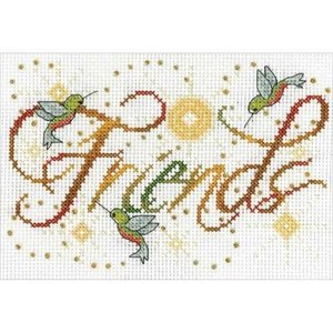 Design Works . DWK Design Works Counted Cross Stitch Kit 5"X7" Friends