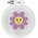Janlynn . JLY Flower Power Janlynn/Kid Stitch Mini Counted Cross Stitch Kit 3" Round