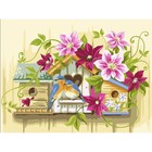 Vervaco . VVC Little Birdhouses Paint By Number Kit 16"X12"