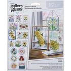 Plaid (crafts) . PLD Floral FolkArt Gallery Glass Pattern Set 3/Pkg