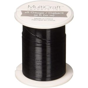 CraftMedley . CMD Beading & Jewelry Wire - Black 32ft (10m)