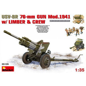 Miniart . MNA 1/35 USV-BR 76-mm Gun Mod.1941 w/Limber & Crew