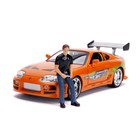 Jada Toys . JAD 1/18 "Fast & Furious" Brian's Toyota Supra w/Light & figure